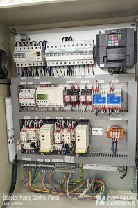 Booster Pump Control Panel - Pan Delta Controls Pte Ltd